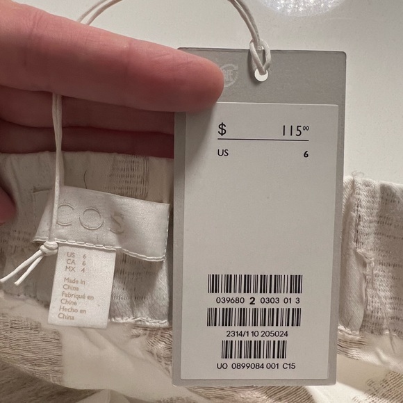 COS Crème Skirt w/ Pockets - Picture 4 of 4